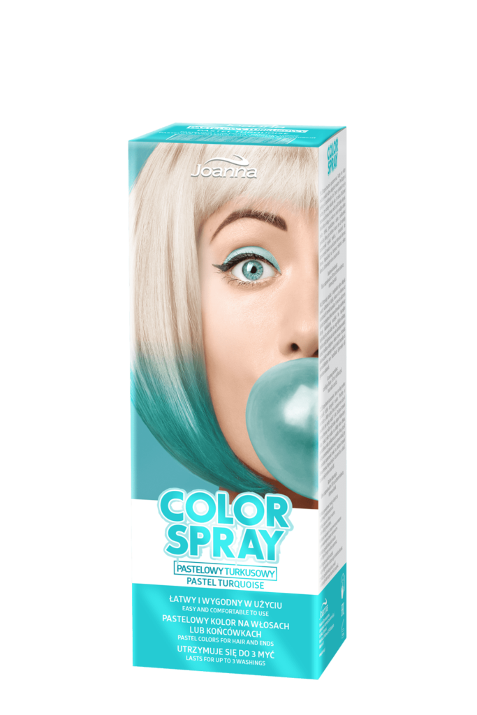 Spray koloryzujący do włosów Color Spray turkusowy
