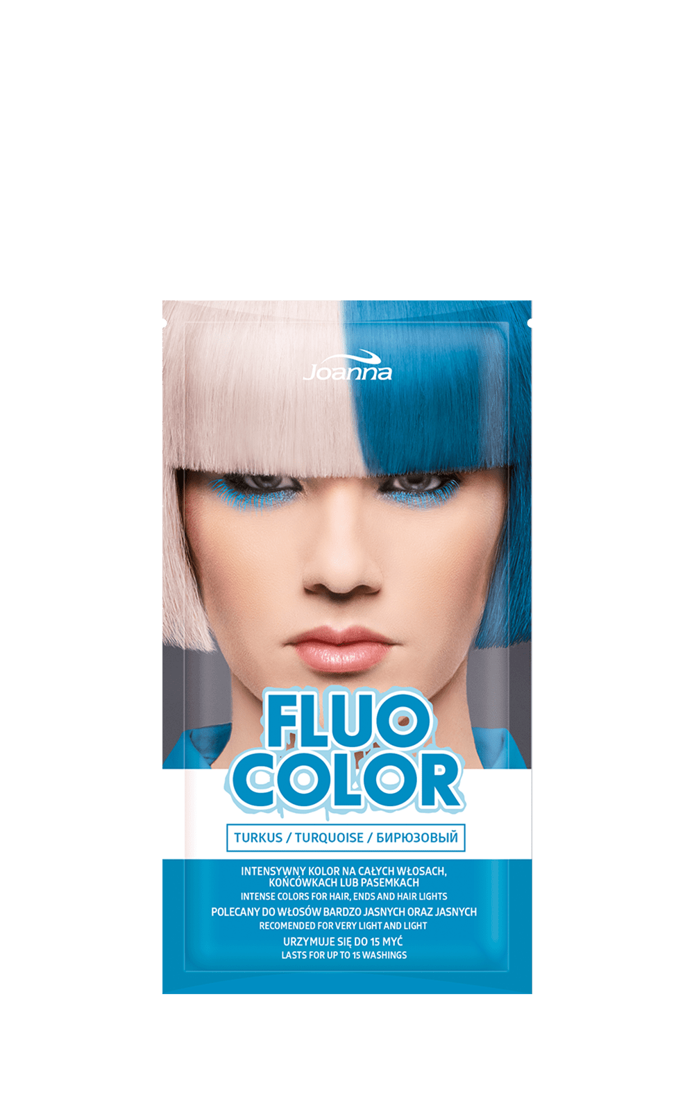 Saszetka koloryzująca Joanna Fluo Color turkus