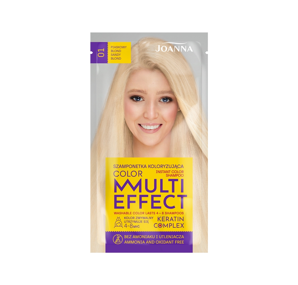 Joanna Multi Effect 01 Piaskowy Blond szamponetka koloryzująca