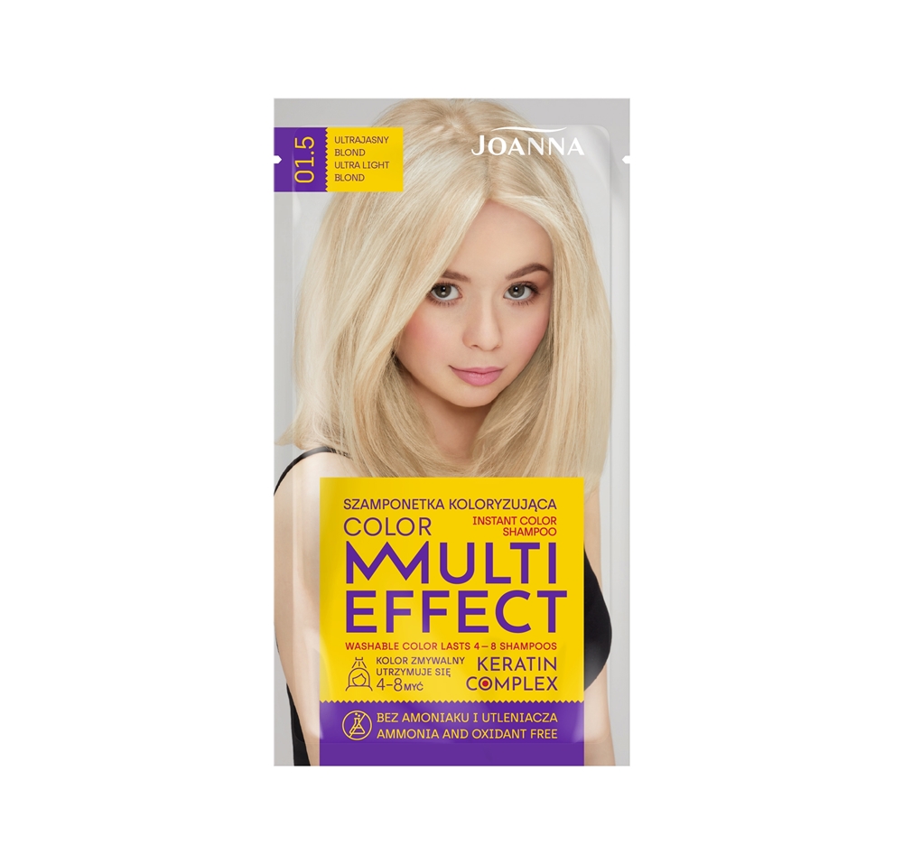 Joanna Multi Effect 01.5 Ultrajasny Blond szamponetka koloryzująca