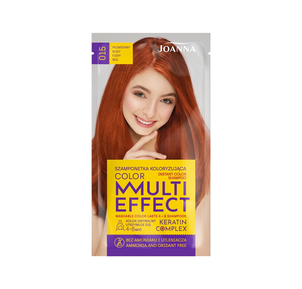 Joanna Multi Effect 015 Płomienny Rudy szamponetka koloryzująca