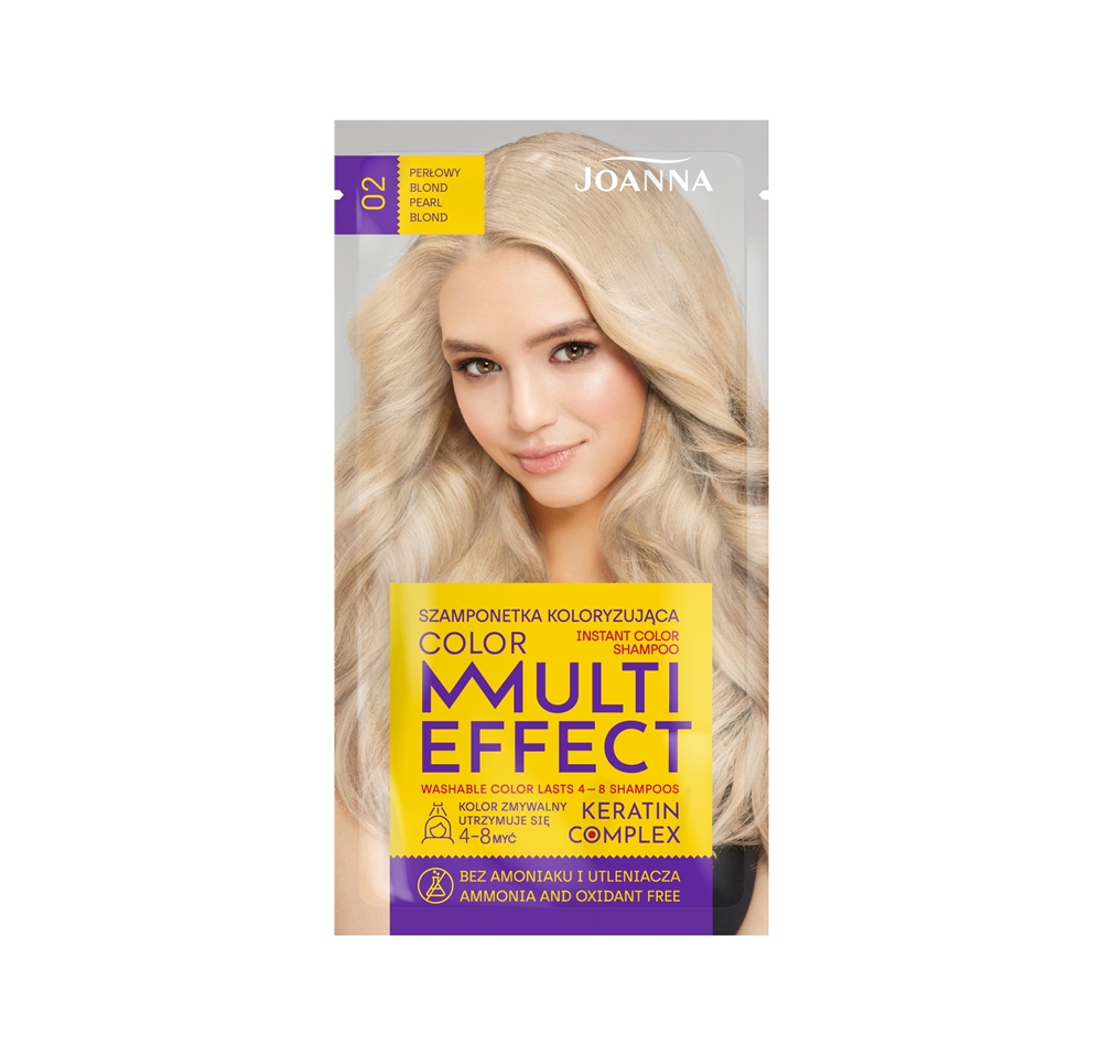 Joanna Multi Effect 02 Perłowy Blond szamponetka koloryzująca