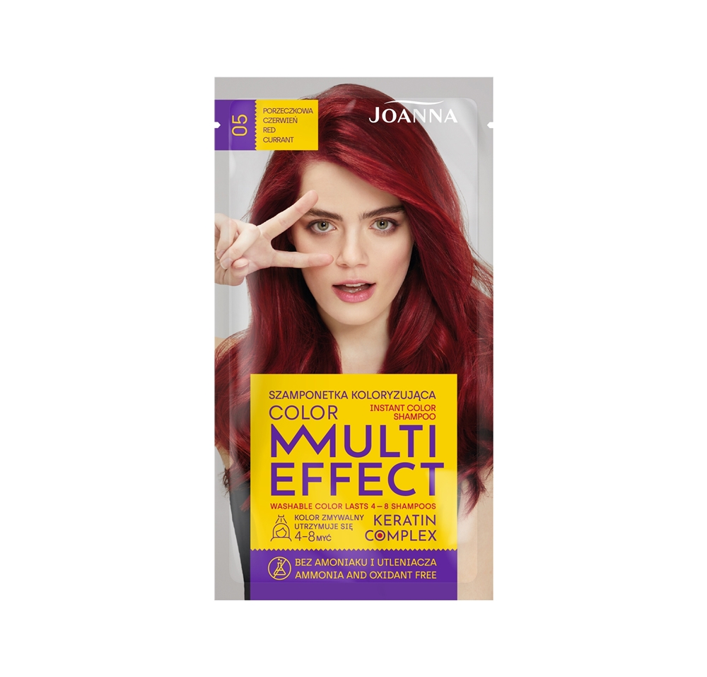 Joanna Multi Effect 05 Porzeczkowa Czerwień szamponetka koloryzująca
