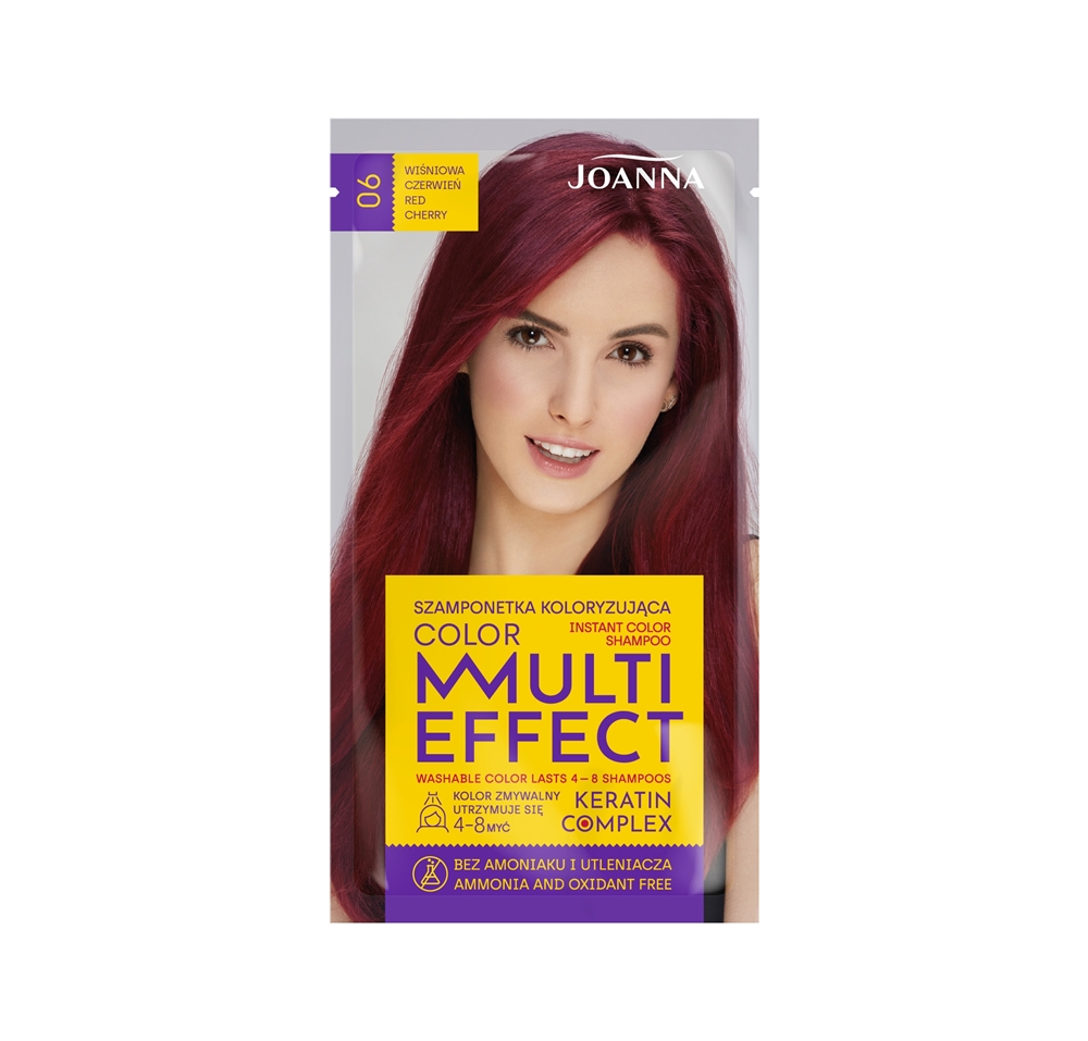 Joanna Multi Effect 06 Wiśniowa Czerwień szamponetka koloryzująca