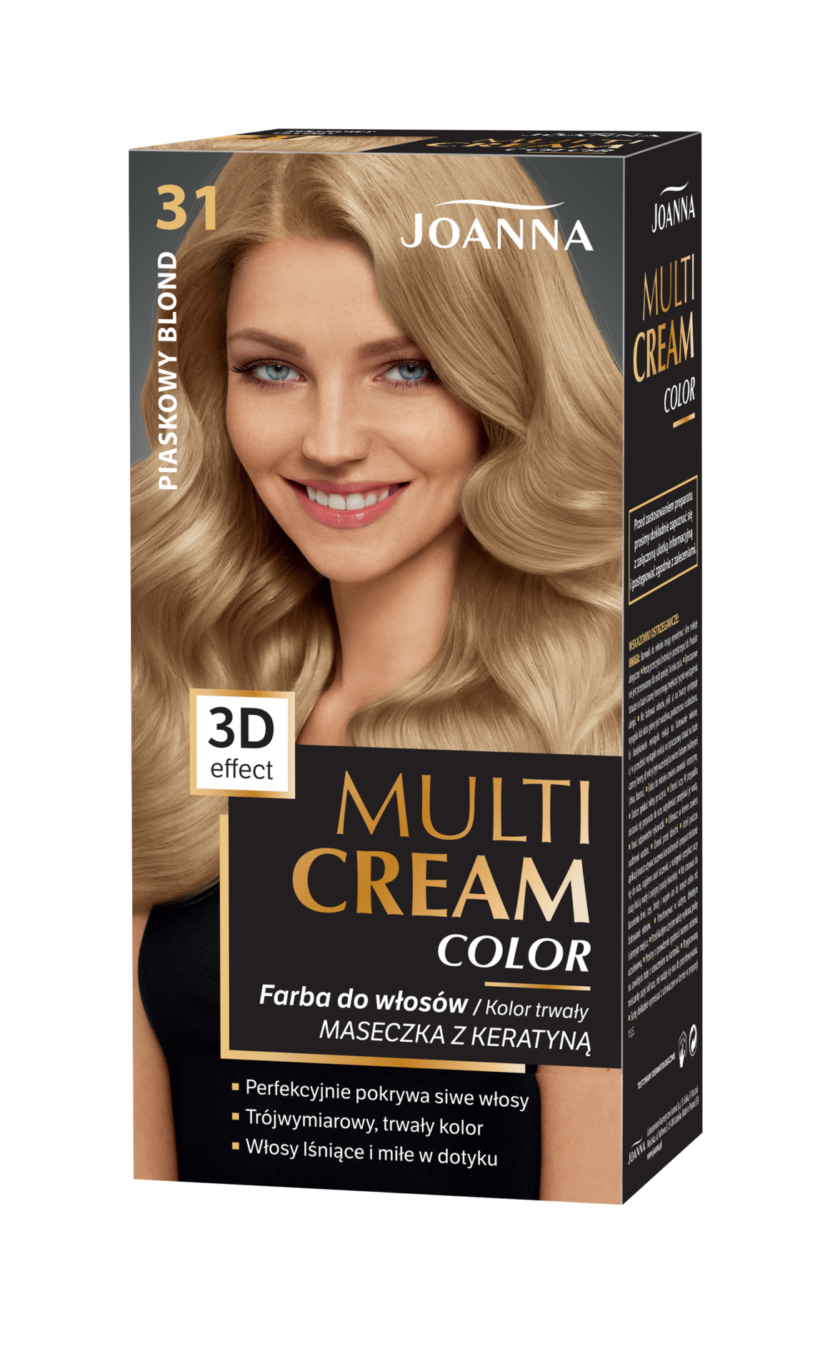 Trwała farba do włosów Joanna Multi Cream Color w odcieniu piaskowy blond nr 31