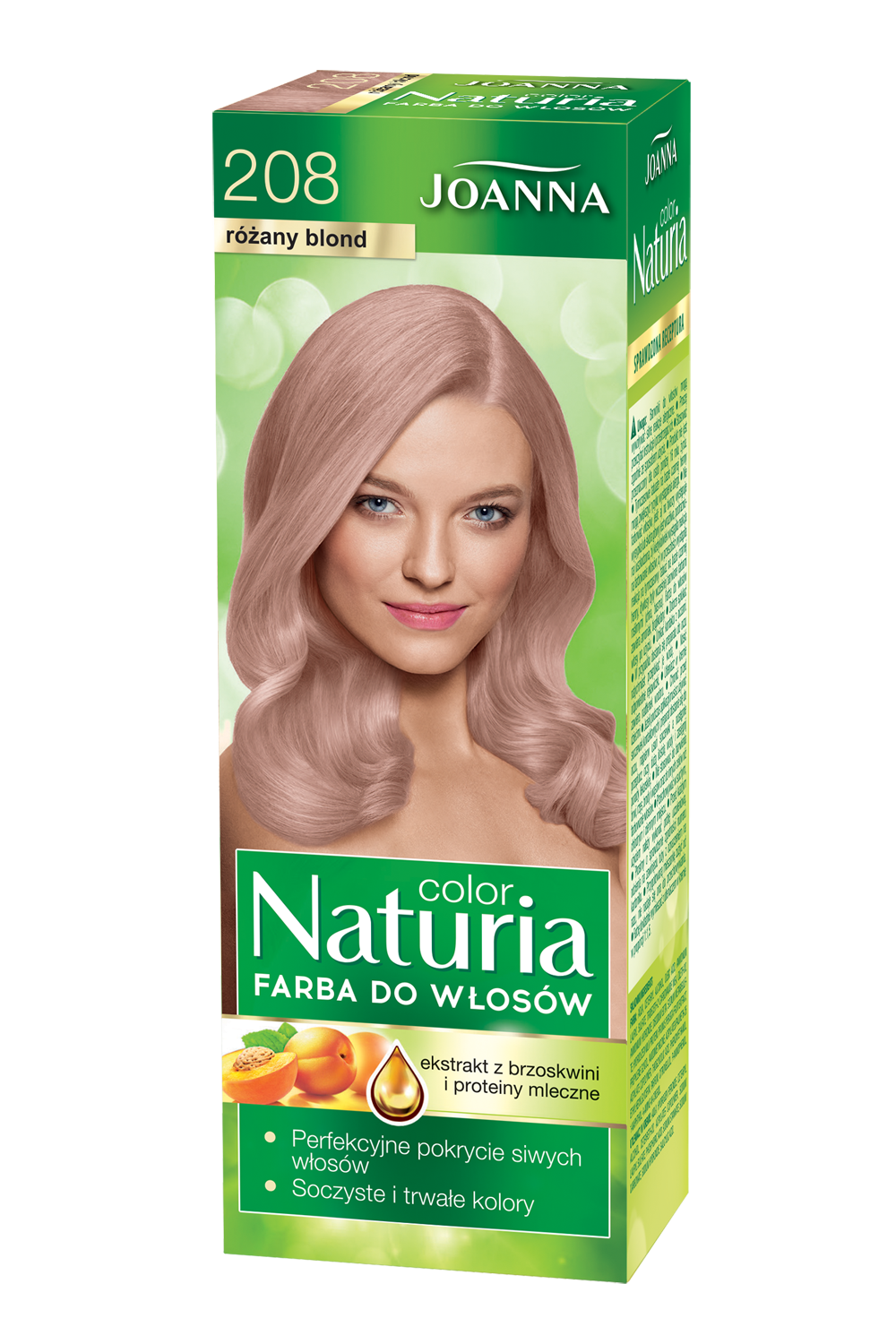 Farba do włosów Joanna Naturia Color w odcieniu nr 208 różany blond