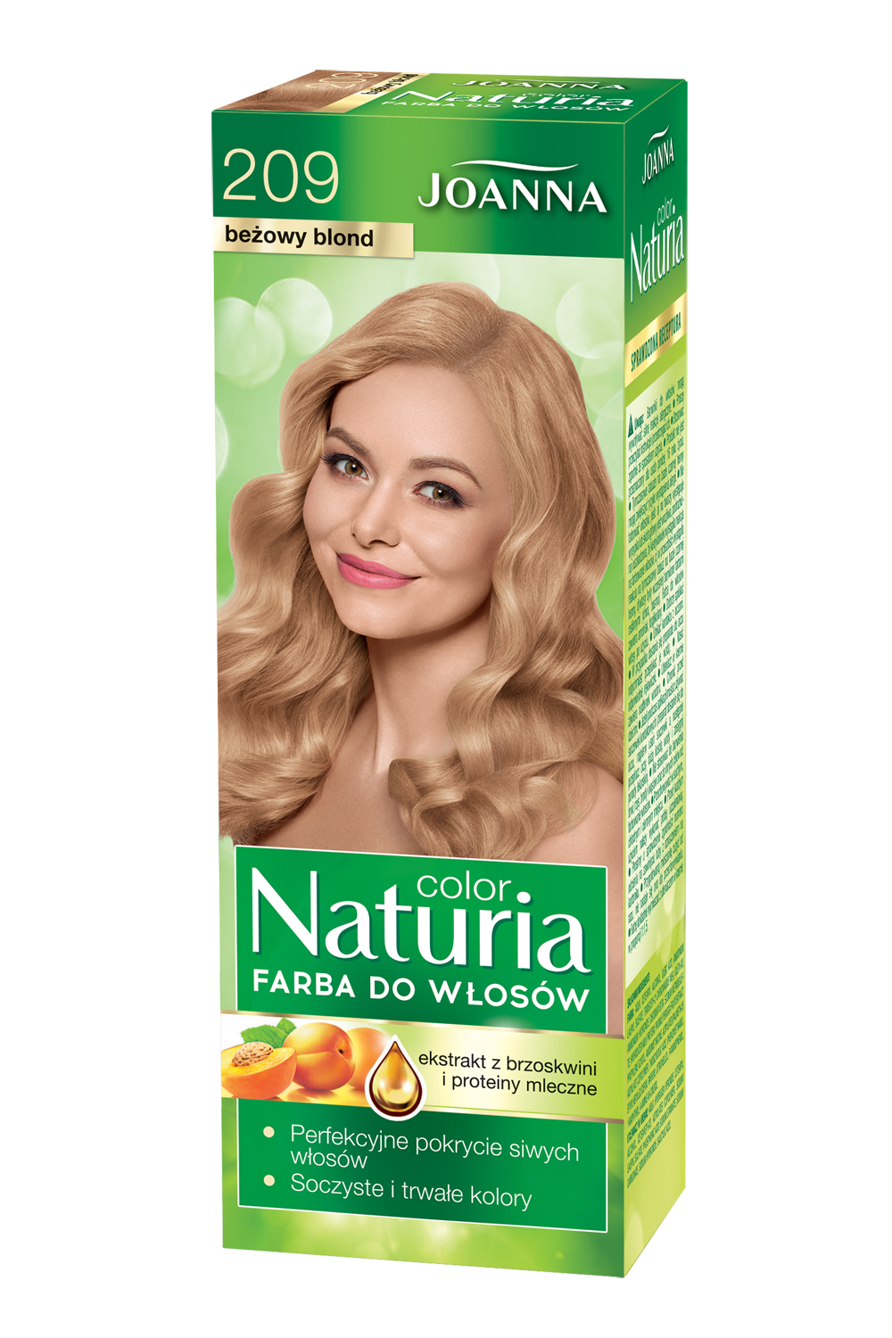 Farba do włosów Joanna Naturia Color w odcieniu nr 209 beżowy blond