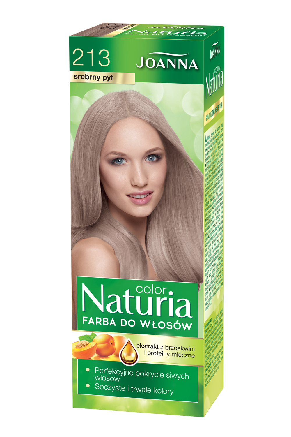 Farba do włosów Joanna Naturia Color w odcieniu nr 213 srebrny pył