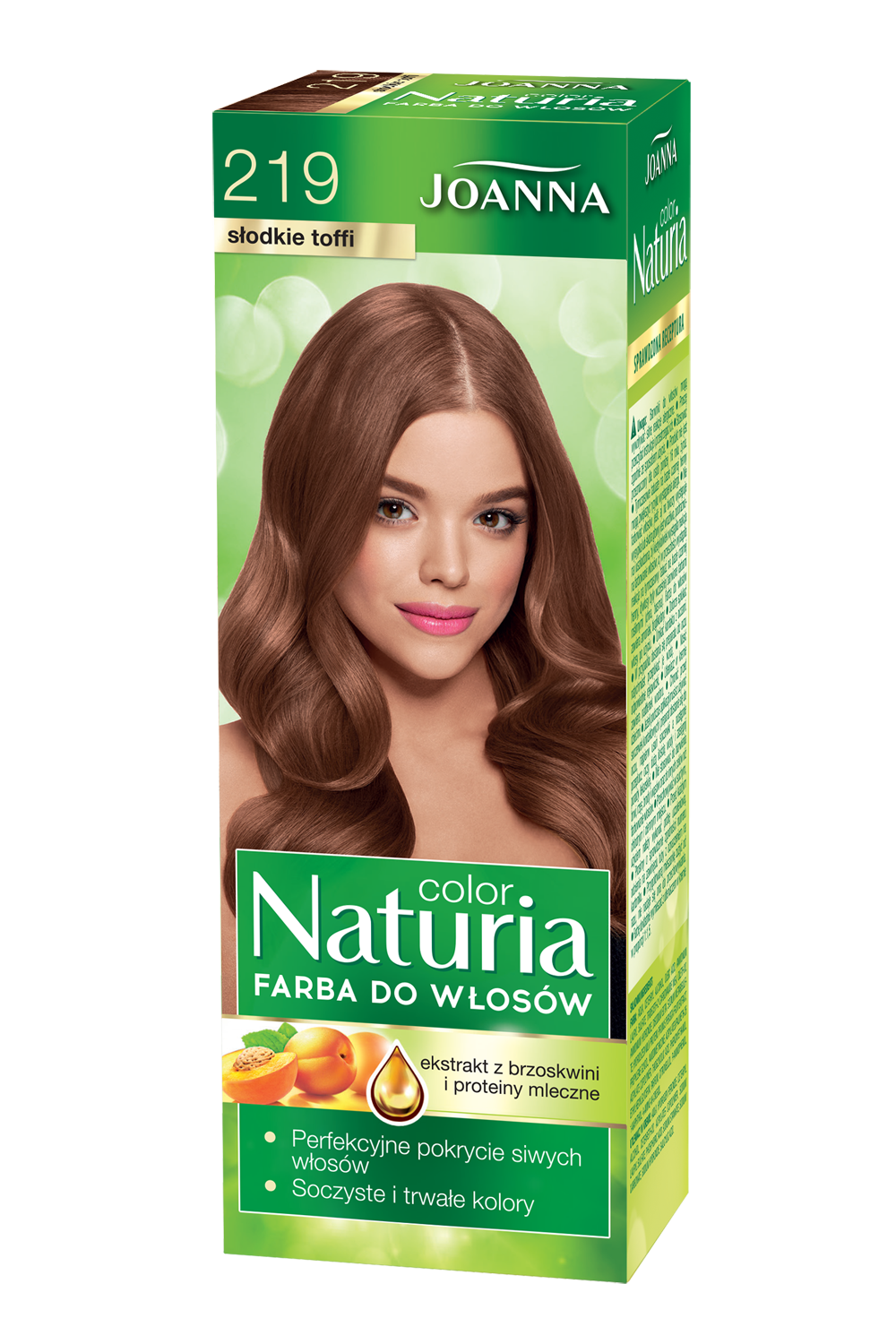 Farba do włosów Joanna Naturia Color w odcieniu nr 219 słodkie toffi