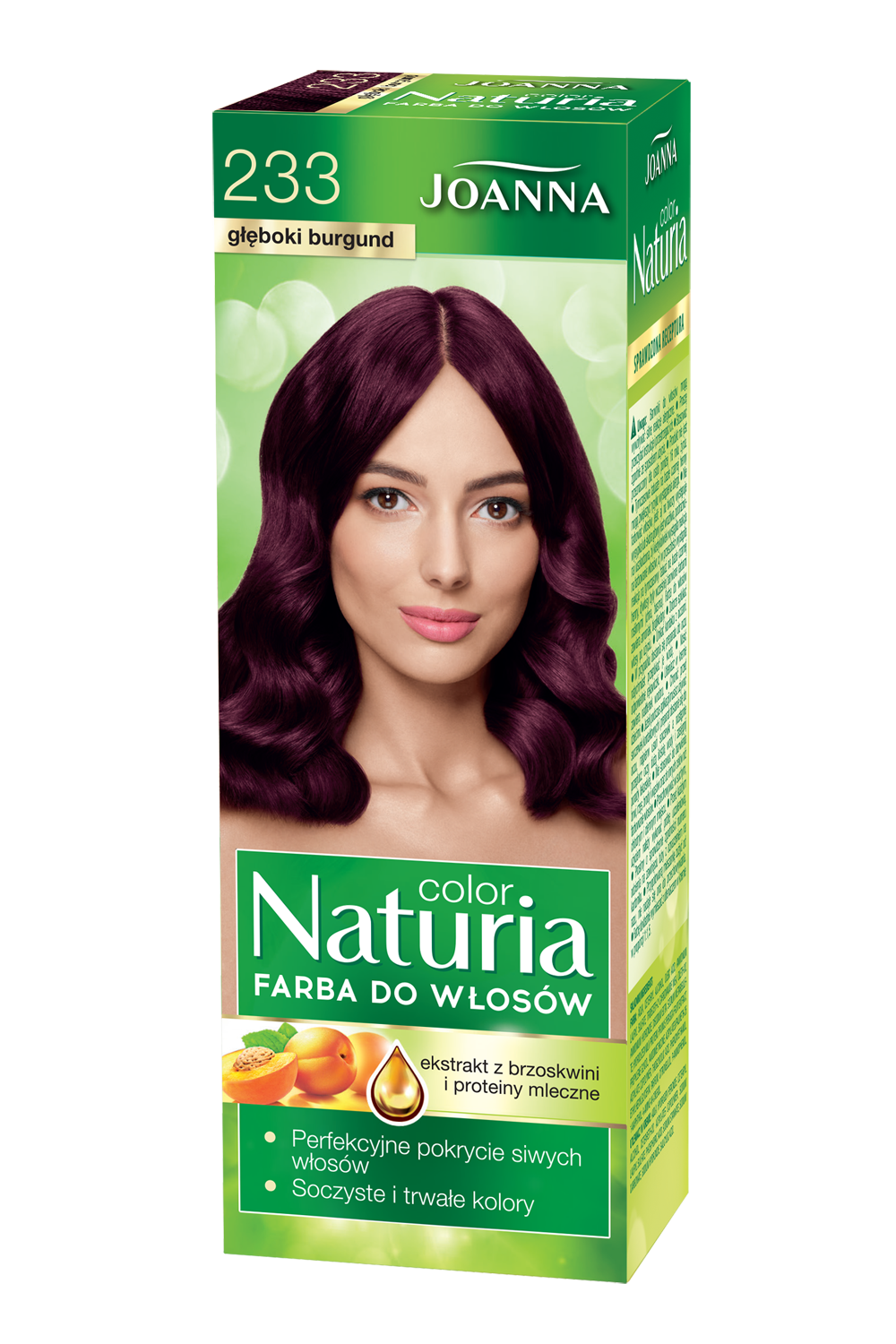 Farba do włosów Joanna Naturia Color w odcieniu nr 233 głęboki burgund