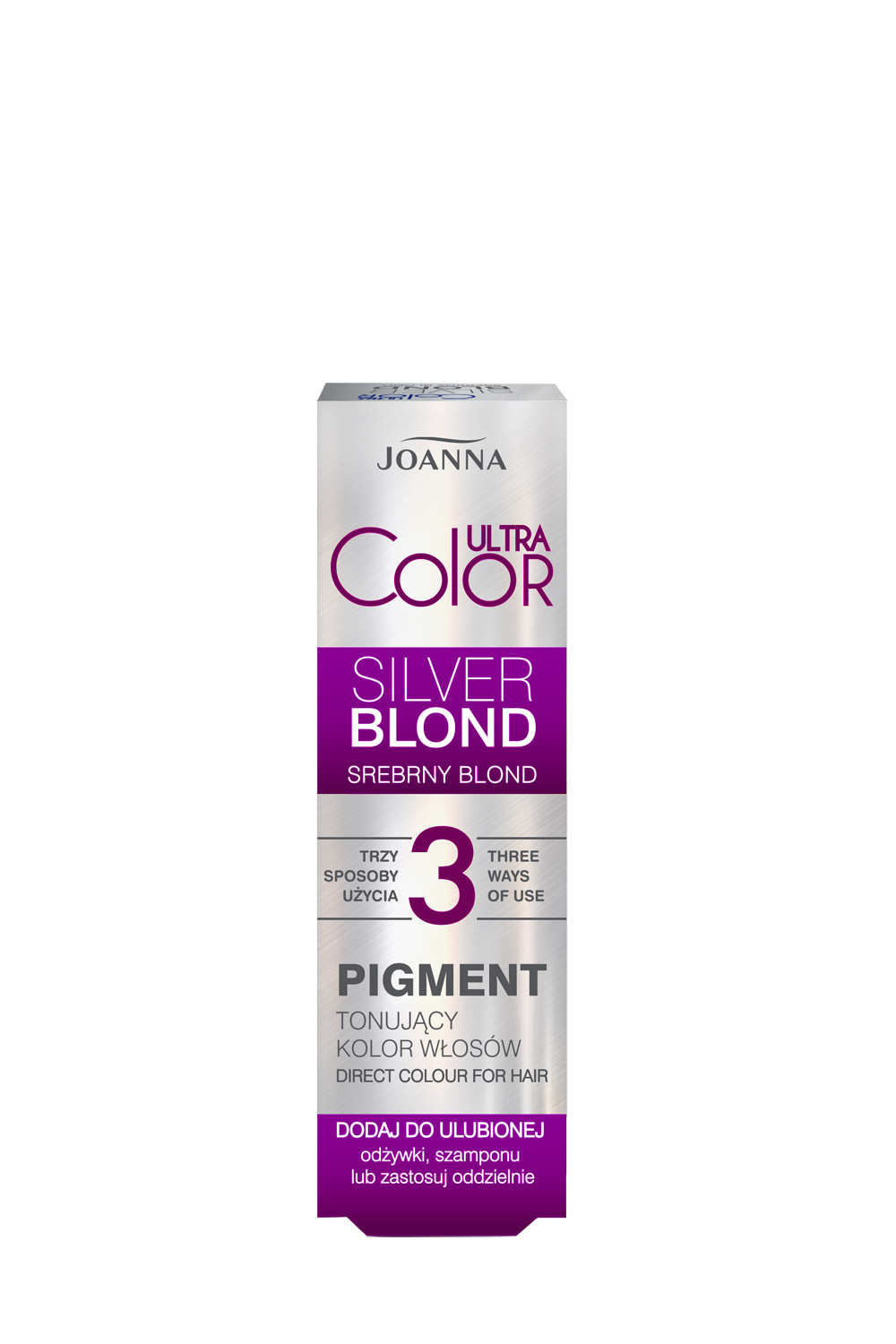 Pigment tonujący do włosów Joanna Ultra Color srebrny blond